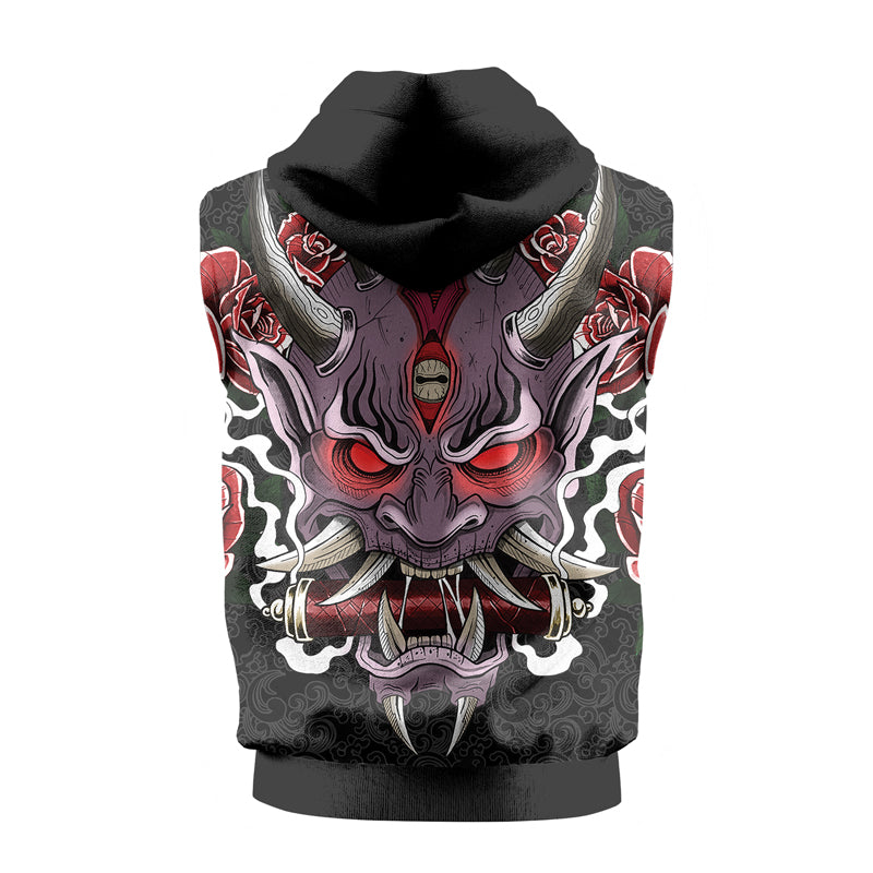 Rashninja Oni's Strength Sleeveless Hoodie | MMA Sleeveless Hoodie