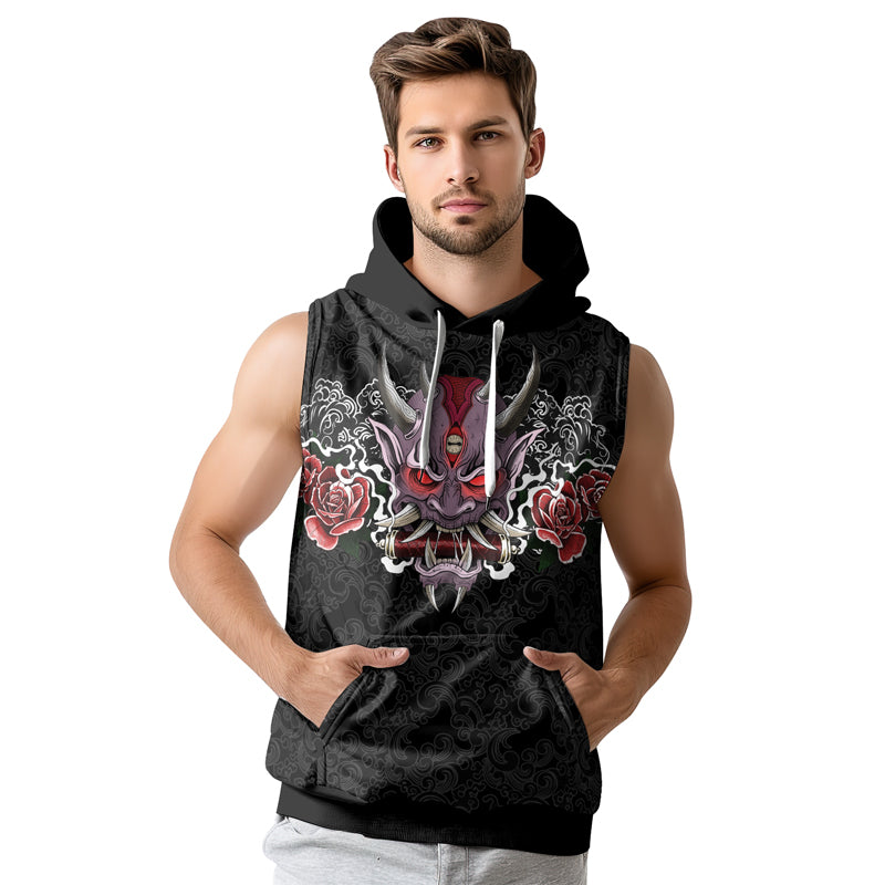 Rashninja Oni's Strength Sleeveless Hoodie | MMA Sleeveless Hoodie