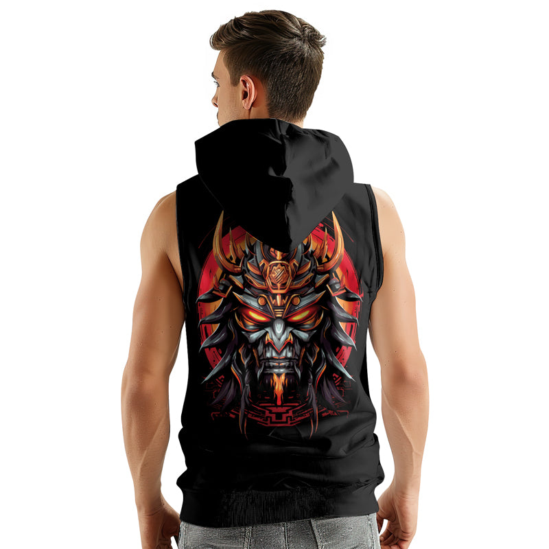 Rashninja Cyber Oni Chronicles Sleeveless Hoodie | Sleeveless Hoodie