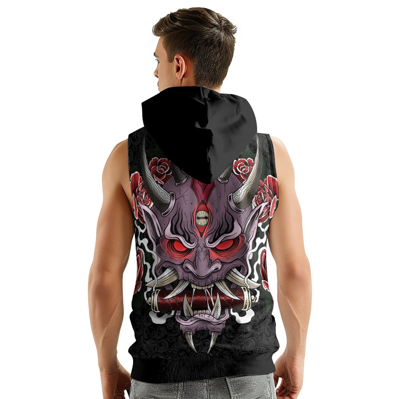 Rashninja Oni's Strength Sleeveless Hoodie | MMA Sleeveless Hoodie