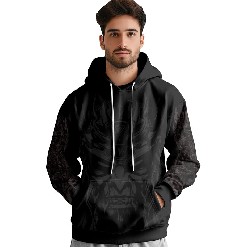 Rashninja Cyber Oni Chronicles AOP Hoodie | Samurai Style Hoodie