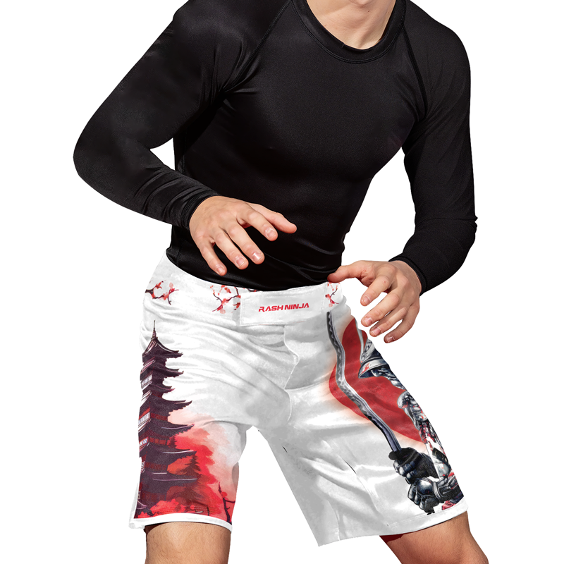 Rashninja Legendary Samurai Warrior Men's Fight Shorts