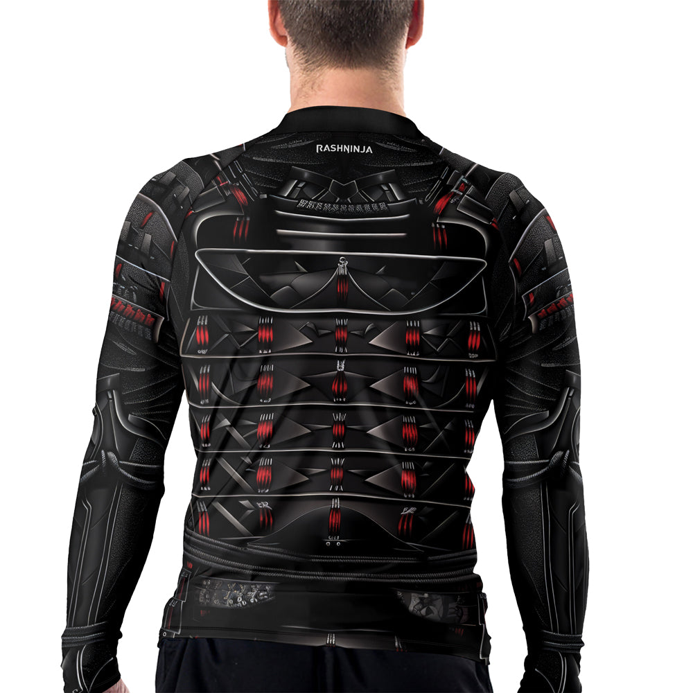 Road Rash Armor Rashninja Samurai Iron Armor Men's Long Sleeve Rash Guard