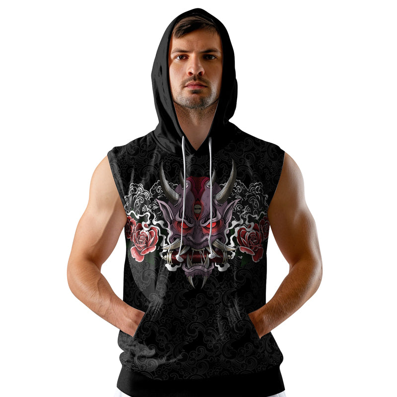 Rashninja Oni's Strength Sleeveless Hoodie | MMA Sleeveless Hoodie