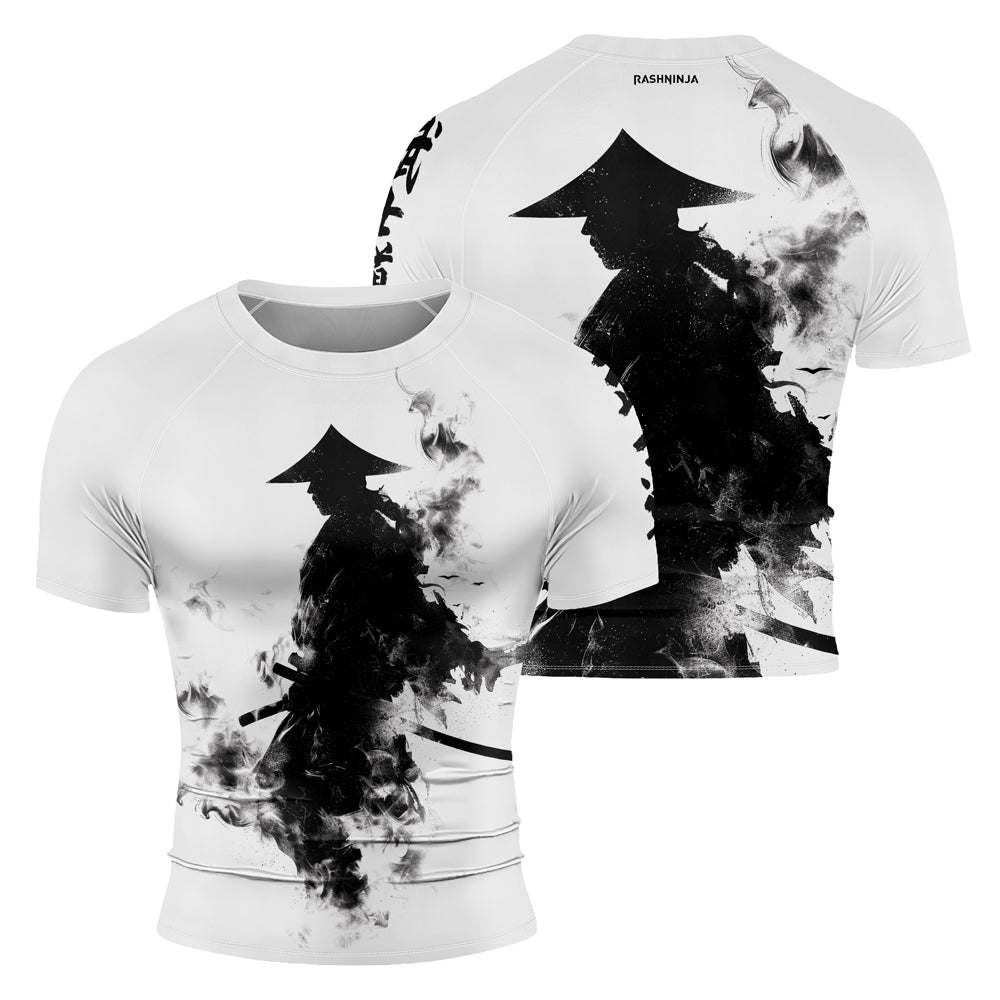 Rashninja Samurai Smoke Phantom Men's Short Sleeve Rash Guard