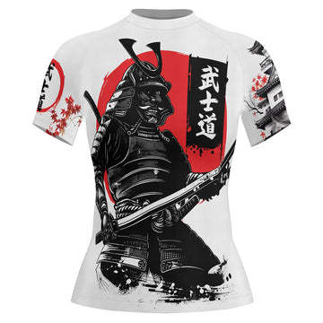 Rashninja Samurai Bushido Ink Women's Short Sleeve Rash Guard