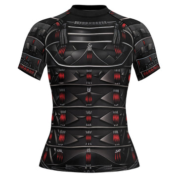 Rashninja Samurai Iron Armor Women's Short Sleeve Rash Guard