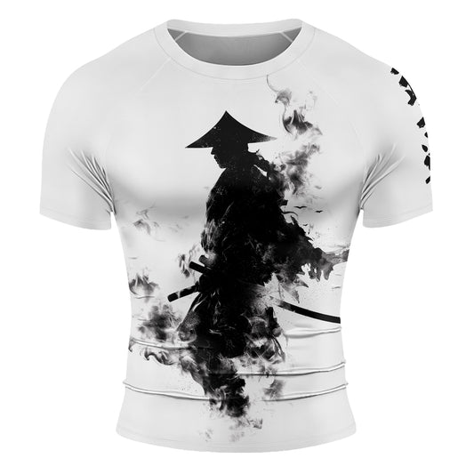 Rashninja Samurai Smoke Phantom Men's Short Sleeve Rash Guard