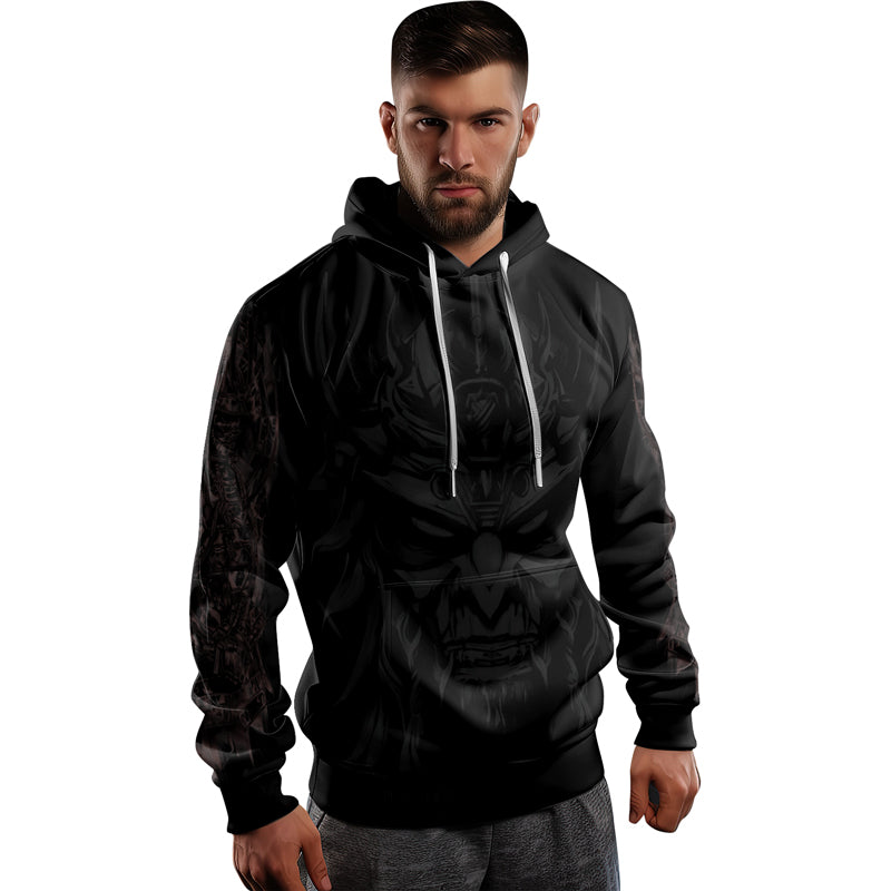 Rashninja Cyber Oni Chronicles AOP Hoodie | Samurai Style Hoodie