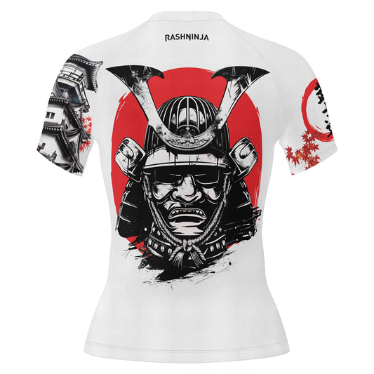 Rashninja Samurai Bushido Ink Women's Short Sleeve Rash Guard
