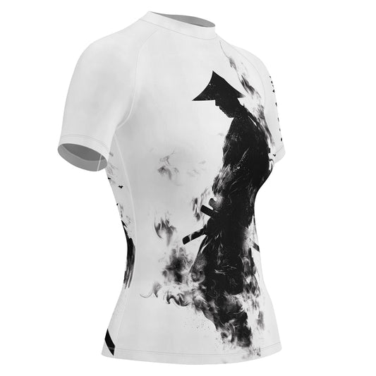Rashninja Samurai Smoke Phantom Women's Short Sleeve Rash Guard