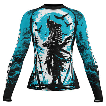 Rashninja Samurai Skull Warrior Women's Long Sleeve Rash Guard