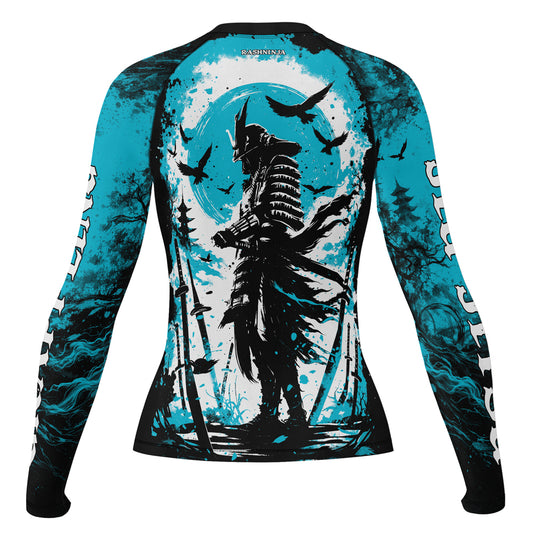 Rashninja Samurai Skull Warrior Women's Long Sleeve Rash Guard