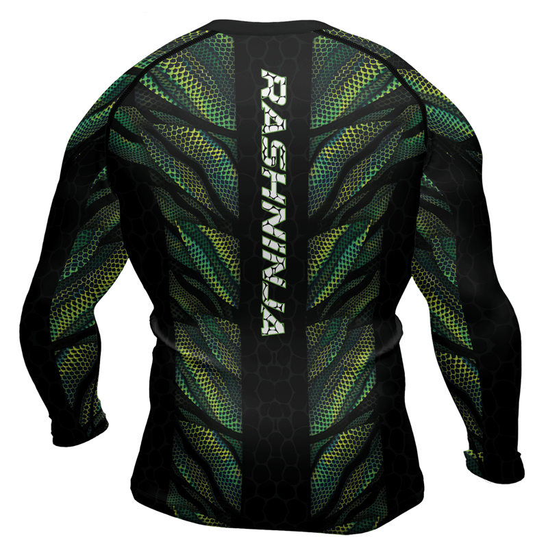 Rashninja Snake Skin Men's Long Sleeve Rash Guard - Rashninja LLC