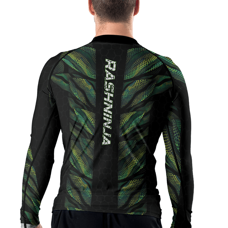 Rashninja Snake Skin Men's Long Sleeve Rash Guard - Rashninja LLC