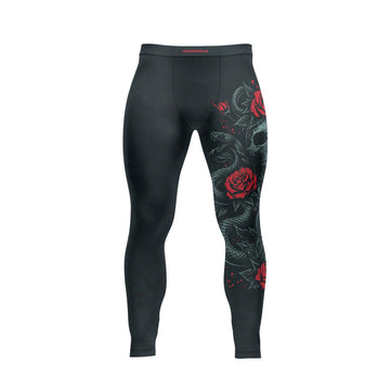 Rashninja Skull Rose Snake Men's Spats