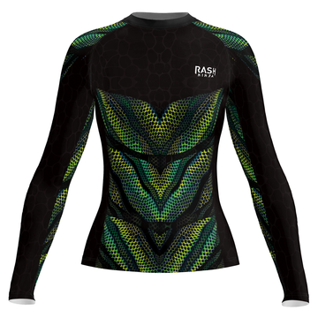 Rashninja Snake Skin Women's Long Sleeve Rash Guard