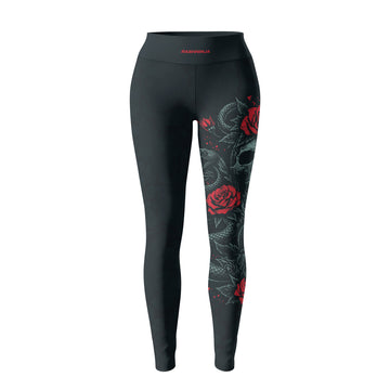 Rashninja Skull Rose Snake Women's Leggings