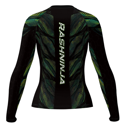 Rashninja Snake Skin Women's Long Sleeve Rash Guard