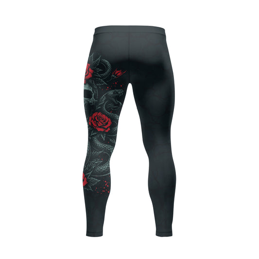 Rashninja Skull Rose Snake Men's Spats