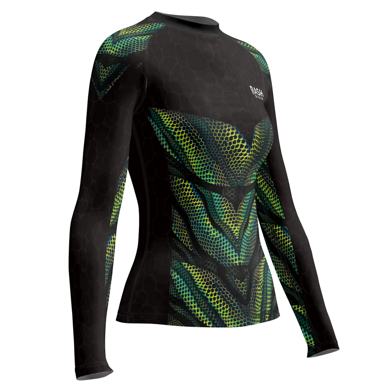 Rashninja Snake Skin Women's Long Sleeve Rash Guard