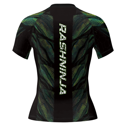 Rashninja Snake Skin Women's Short Sleeve Rash Guard