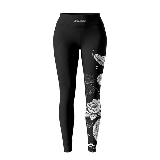 Rashninja Snake Ivory Bloom Women's Leggings