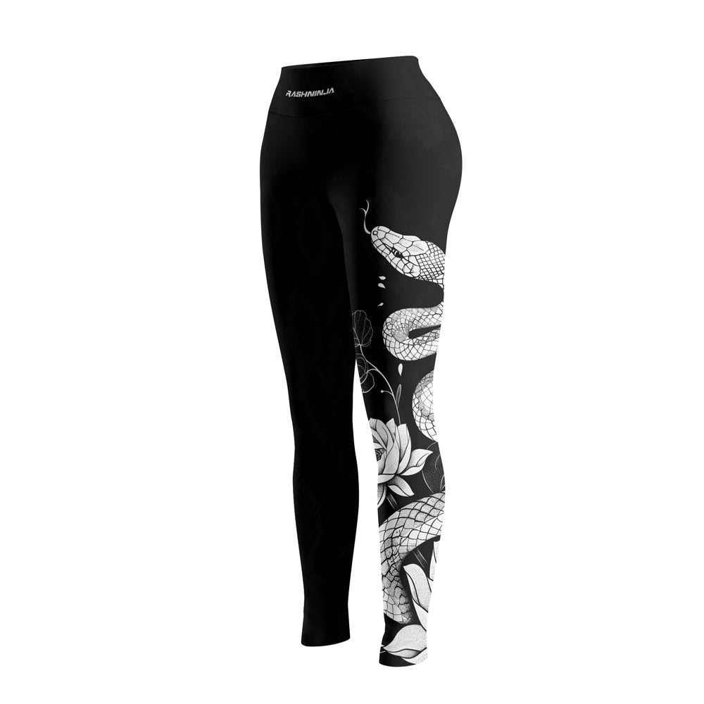 Rashninja Snake Ivory Bloom Women's Leggings
