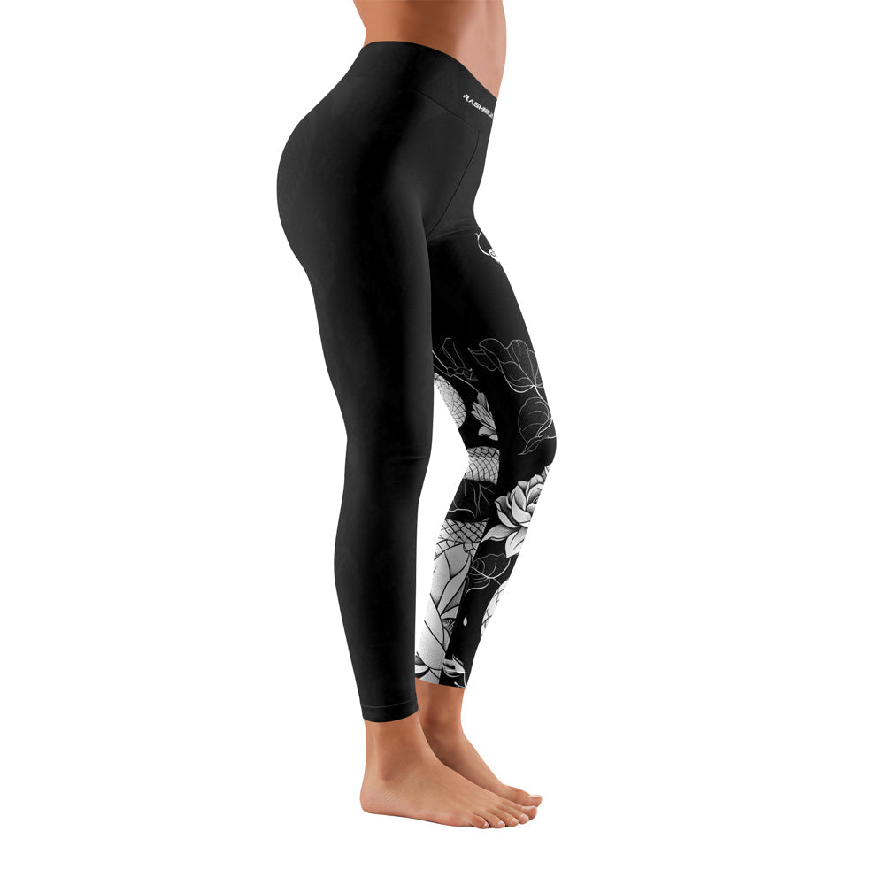 Rashninja Snake Ivory Bloom Women's Leggings
