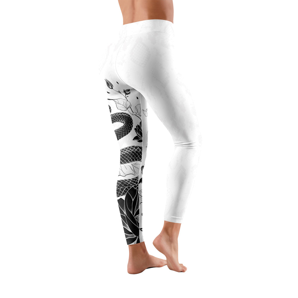 Rashninja Snake White Lotus Women's Leggings
