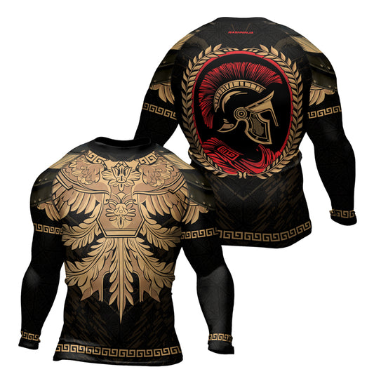 Rashninja Spartan Bronze Legion Men's Long Sleeve Rash Guard