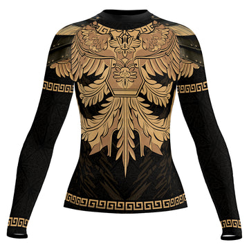 Rashninja Spartan Bronze Legion Women's Long Sleeve Rash Guard