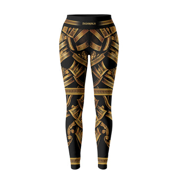 Rashninja Spartan Golden Baroque Women's Leggings