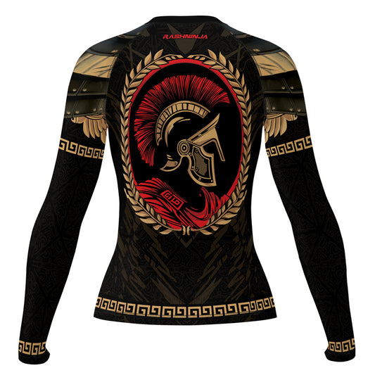 Rashninja Spartan Bronze Legion Women's Long Sleeve Rash Guard