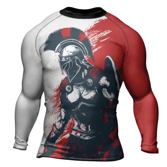 Rashninja Spartan Battle Worn Men's Long Sleeve Rash Guard