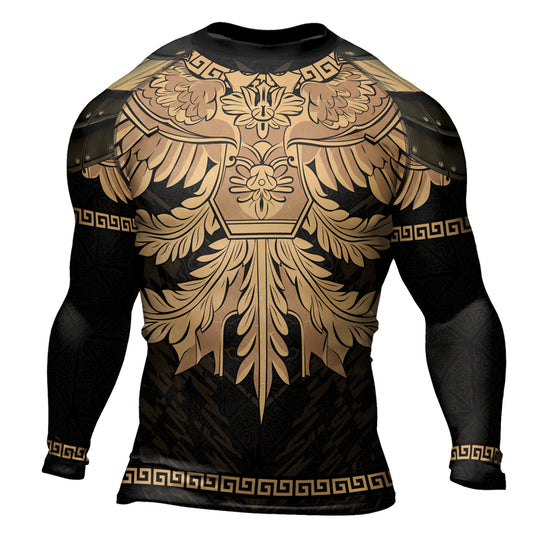 Rashninja Spartan Bronze Legion Men's Long Sleeve Rash Guard