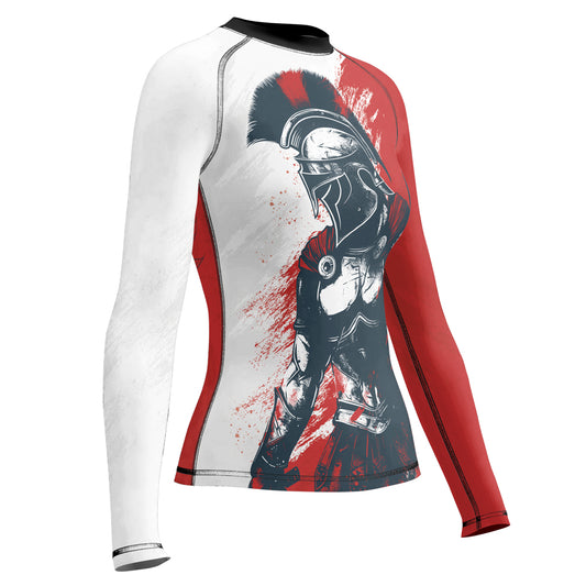Rashninja Spartan Battle Worn Women's Long Sleeve Rash Guard
