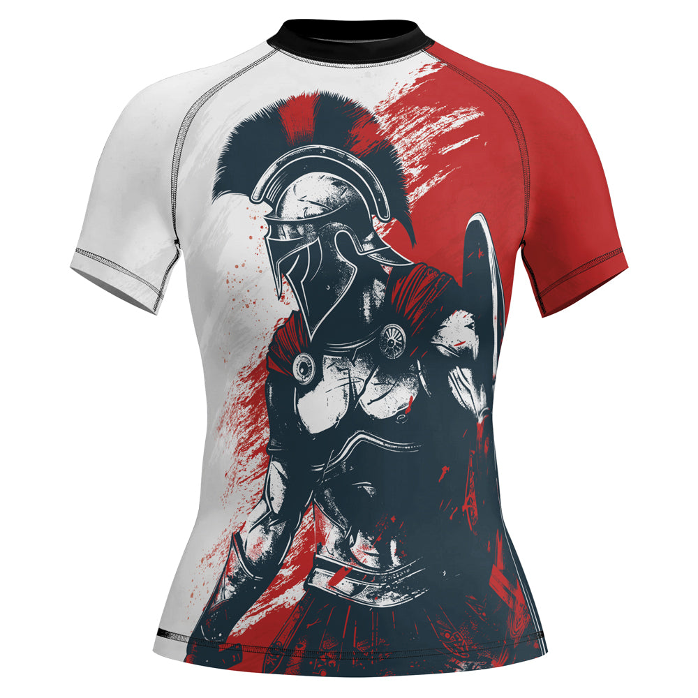 Rashninja Spartan Battle Worn Women's Short Sleeve Rash Guard