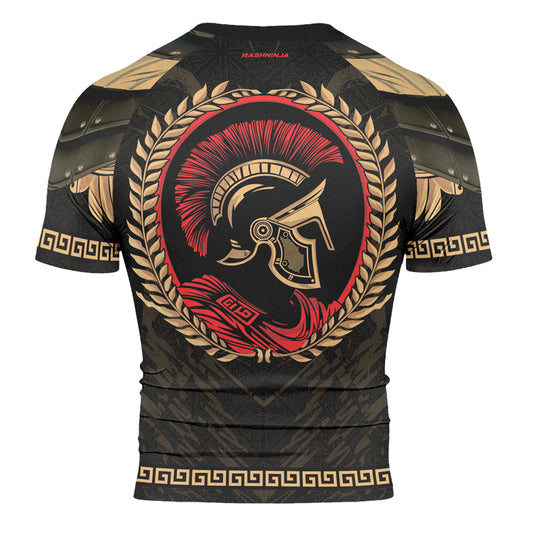 Rashninja Spartan Bronze Legion Men's Short Sleeve Rash Guard