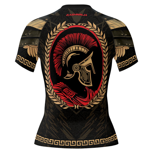 Rashninja Spartan Bronze Legion Women's Short Sleeve Rash Guard