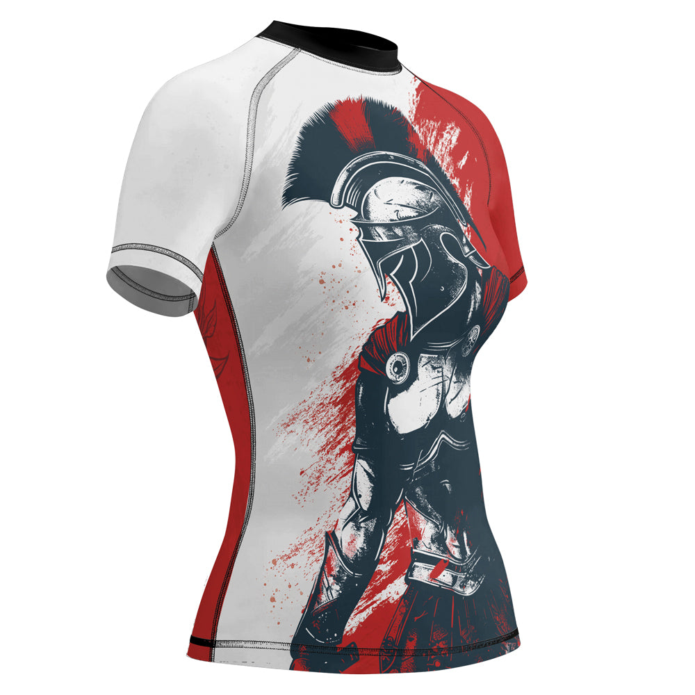 Rashninja Spartan Battle Worn Women's Short Sleeve Rash Guard