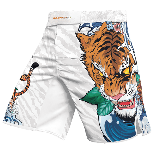 Rashninja Tiger King Men's Fight Shorts - Rashninja LLC