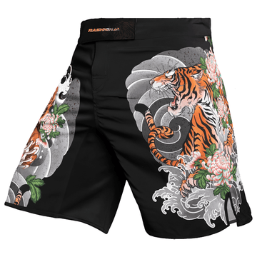 Rashninja Wild Tiger Forest Men's Fight Shorts - Rashninja LLC