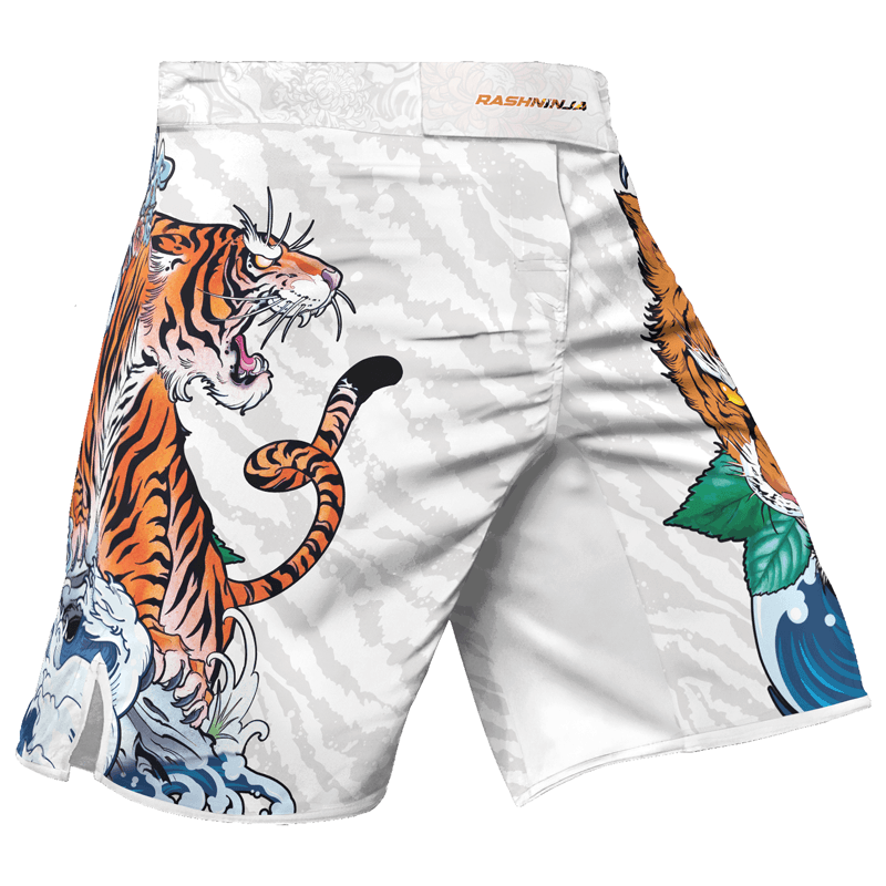 Rashninja Tiger King Men's Fight Shorts - Rashninja LLC