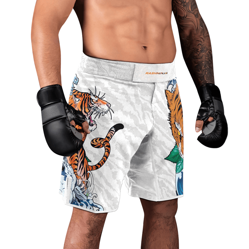 Rashninja Tiger King Men's Fight Shorts - Rashninja LLC