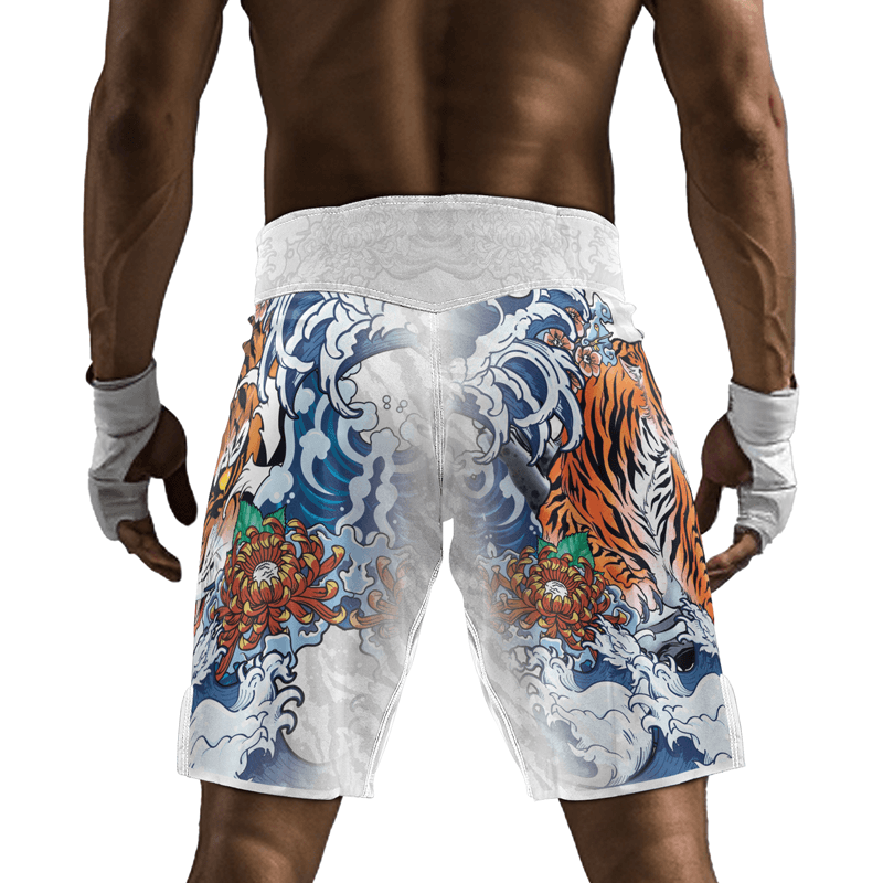 Rashninja Tiger King Men's Fight Shorts - Rashninja LLC