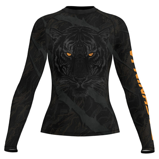 Rashninja Shadow Tiger Women's Long Sleeve Rash Guard
