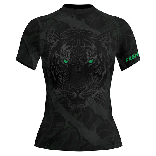 Rashninja Shadow Tiger Women's Short Sleeve Rash Guard