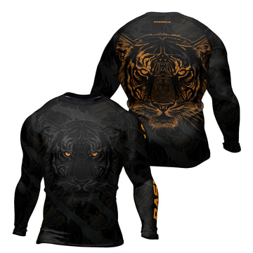 Rashninja Shadow Tiger Men's Long Sleeve Rash Guard