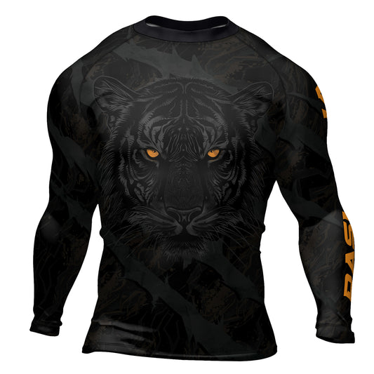 Rashninja Shadow Tiger Men's Long Sleeve Rash Guard